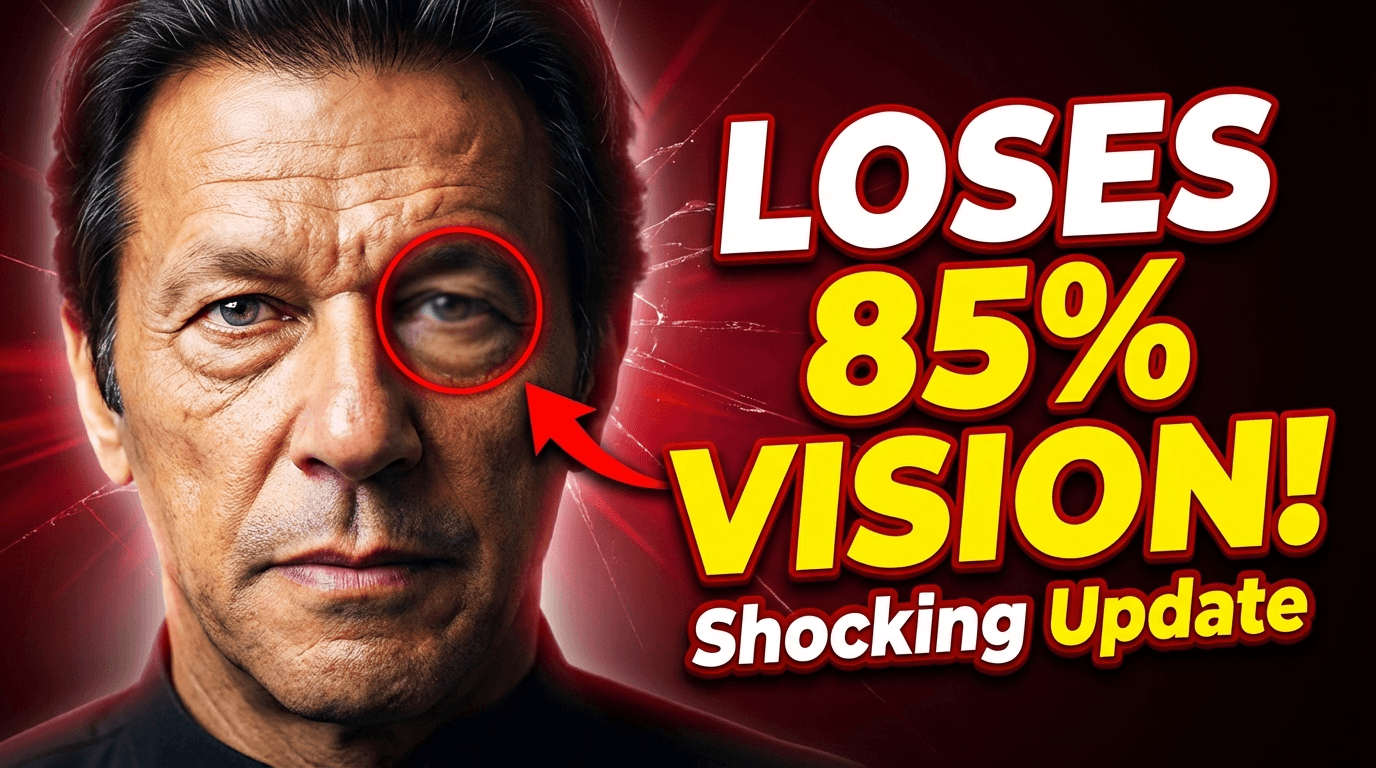 Imran Khan Loses 85% Vision in One Eye - Shocking Update!